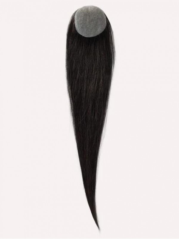 2"X 2" Echthaar-Cover-Up-Haarpflaster Auf Voller Hautbasis - Keine Chirurgische Lösung Für Alopecia Areata | 12"