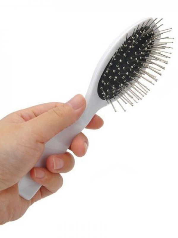 Weiß Silver Massage Flat Brush