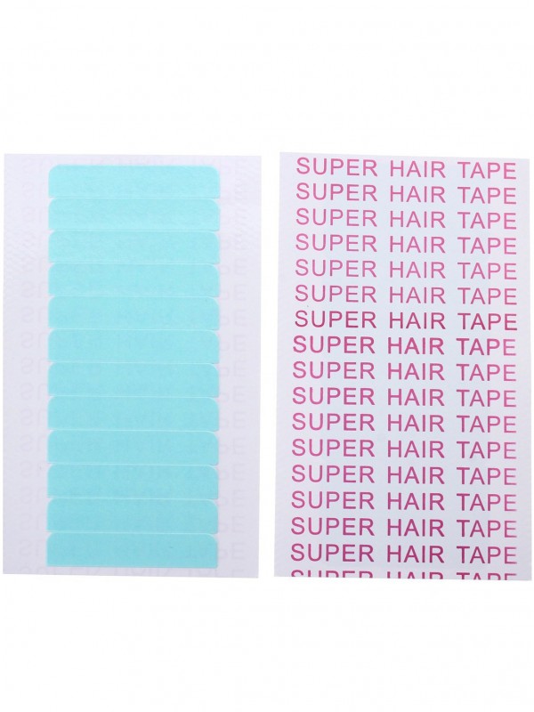 5 Sheets 60Pcs 4Cm*0.8Cm Haare Tape Adhesive Glue Double Side Tape Waterproof Für Lace Perücke