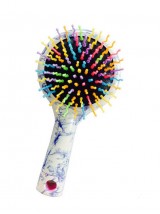 Porcelain Regenbogen Brush Perm Wellig Gerade Beauty Kamm Mit Spiegel