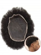 Afro Toupet Für Schwarze Männer Volle Französische Spitzenhaarteile