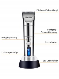 Haarschneidemaschine Profi Haarschneider Herren Haartrimmer Bartschneider Barttrimmer Präzisionstrimmer