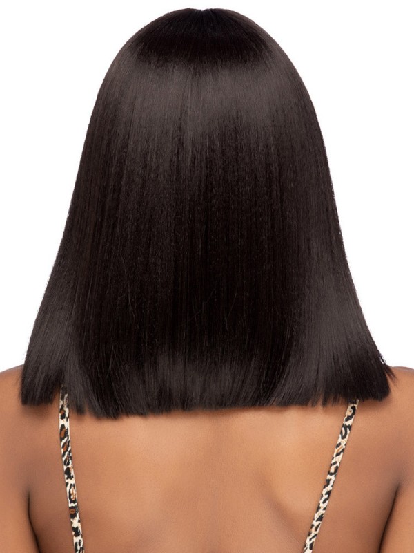 14" Schulterlange Spitzenfront Mit Pony Swigs Aus Echthaar