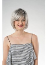 Kurze Graue Bob Perücken 10" Ohne Kappe