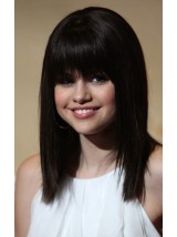 Selena Gomez Lang Gerade Perücken