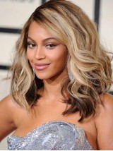 Beyonce Lang Wellig Spitzefront Perücken