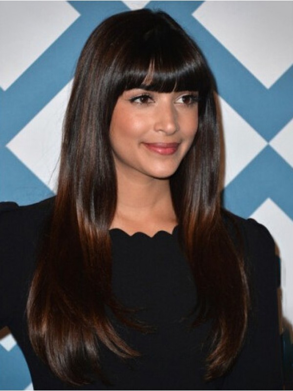 Hannah Simone Lang Gerade Perücken