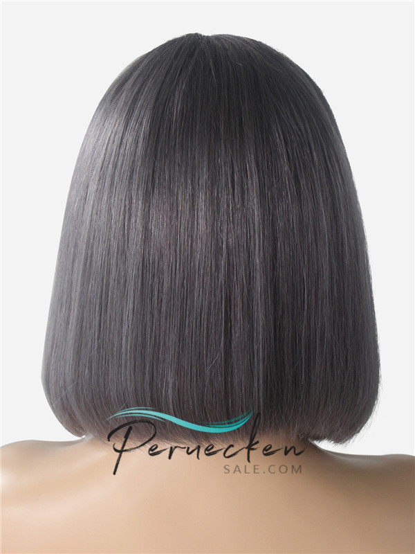 180% Dichte 13 * 6 Inch gebleichte Knoten Leimlose Bob Perücken mit Babyhaar