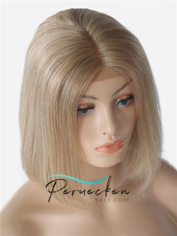 180% Dichte 13*6 Inch Blonde gerade Spitzenfront echthaar Perücke