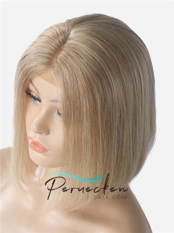 180% Dichte 13*6 Inch Blonde gerade Spitzenfront echthaar Perücke