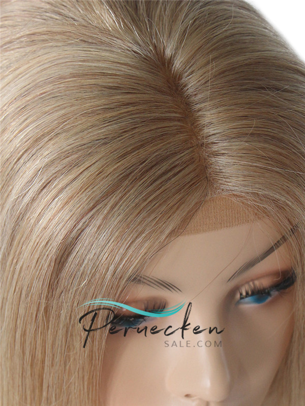 180% Dichte 13*6 Inch Blonde gerade Spitzenfront echthaar Perücke