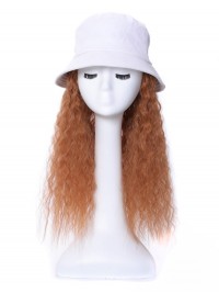 Lockig Kunsthaar Zubehör Der Haar Perücken Anliegend Weiß Hüte