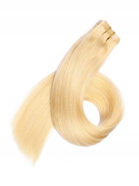 Blond Lange Grade PU Haarverlängerung