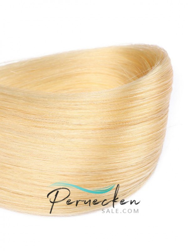 Blond Lange Grade PU Haarverlängerung