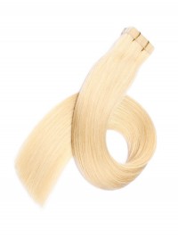 Blond Lange Grade PU Haarverlängerung