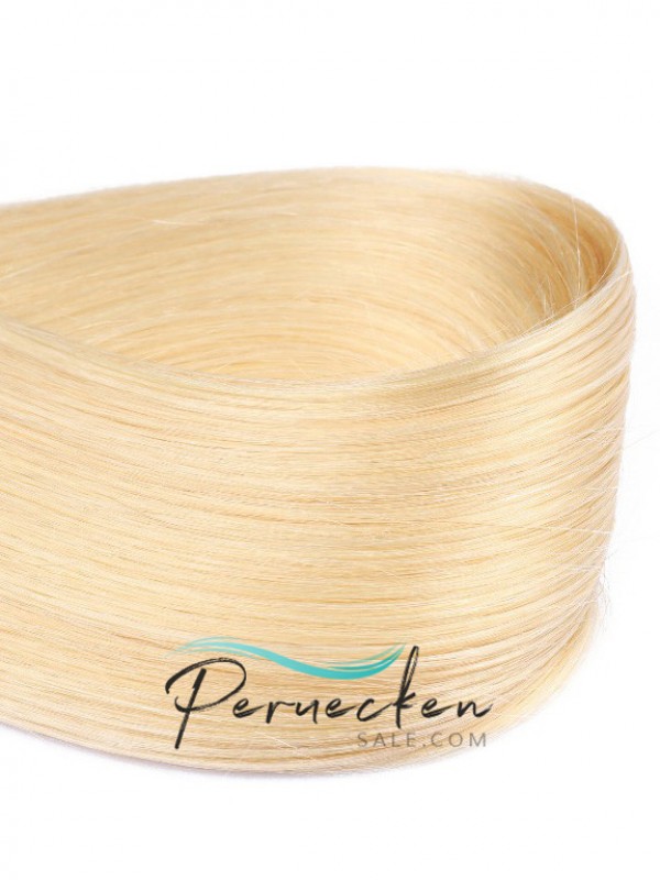 Blond Lange Grade PU Haarverlängerung