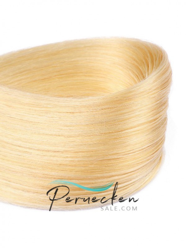 Blond Lange Grade PU Haarverlängerung