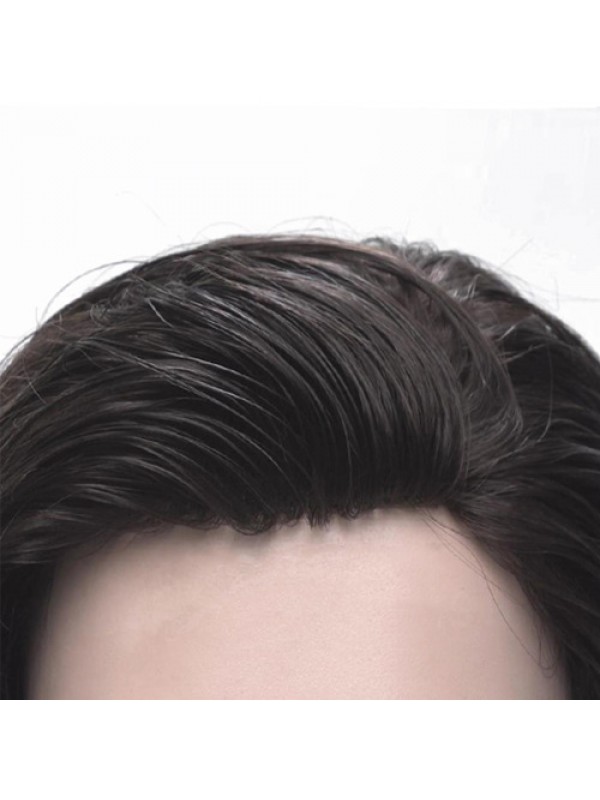 Amazing Value Fine Mono Mit PU Perimeter Value Mens Hair Systems Toupets