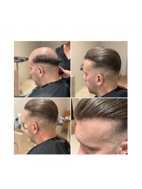 Toupet Mens Perücken French Lace Hair System Für Poly Coating Perücken Für Männer