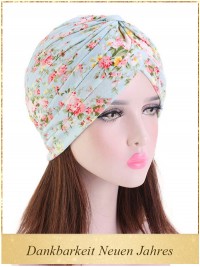 Baumwollpastoral Plissierter Kopftuch Turban