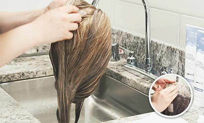 Schritt 3: das Haarwaschmittel